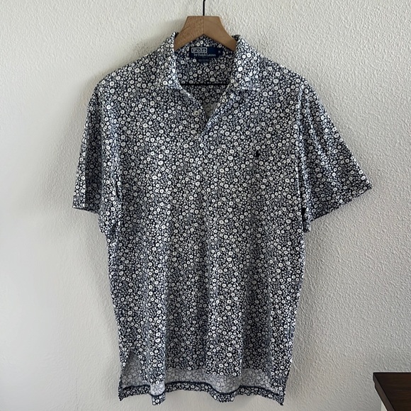 Polo Ralph Lauren Other - Polo Ralph Lauren Floral 100% Cotton Polo Preppy School Boy Medium
